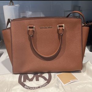 New Michael Kors camel bag